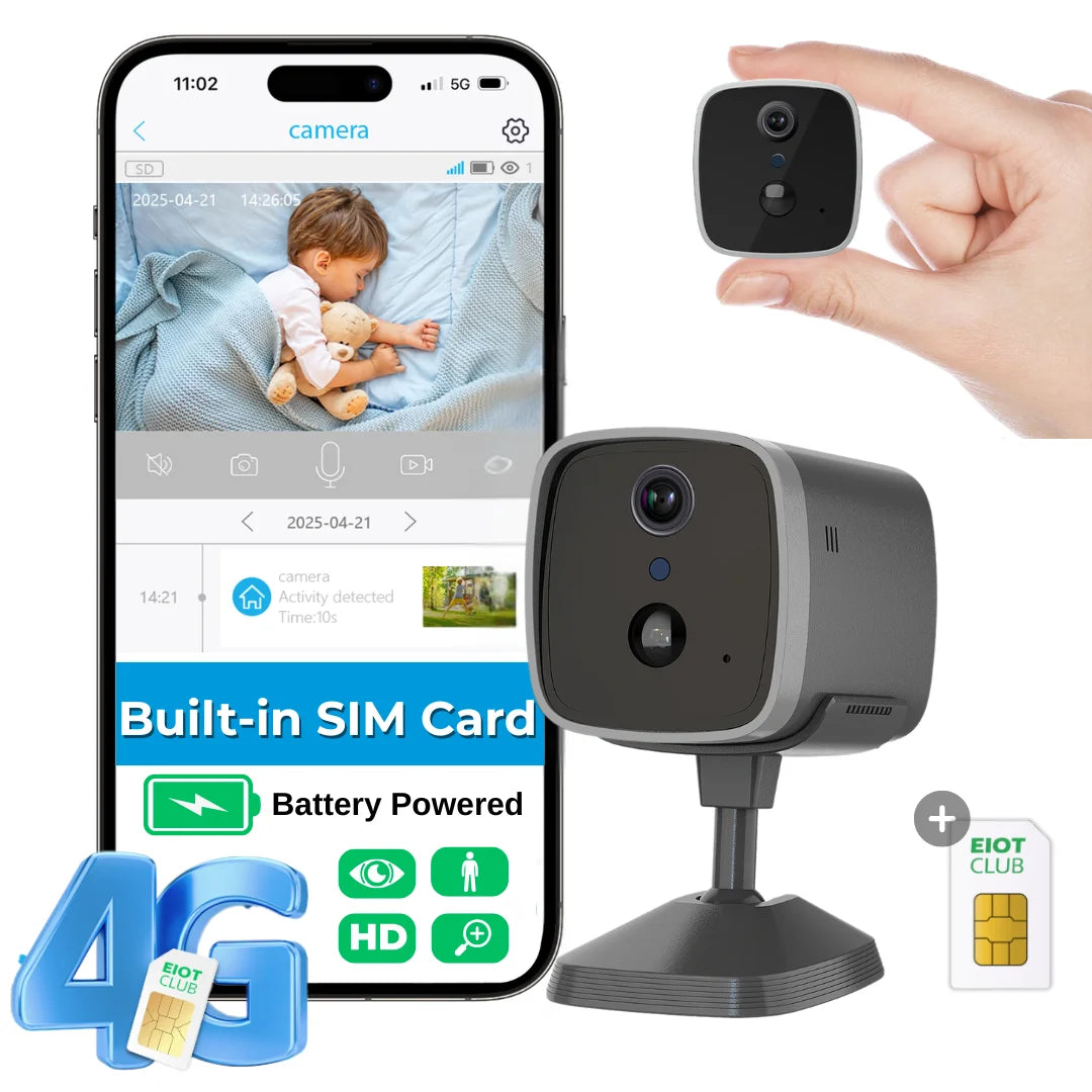 4G Wireless Security Camera Battery Powered Night Vision
