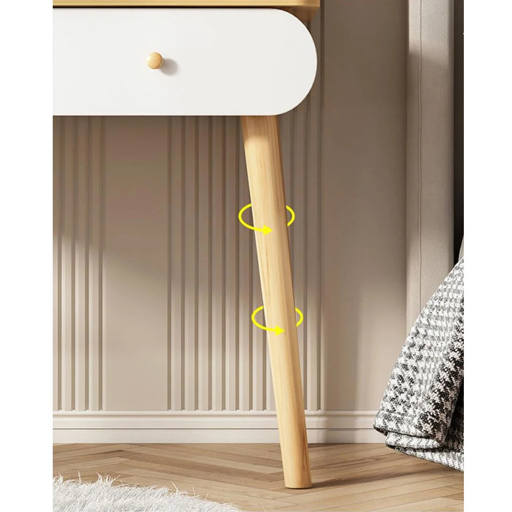 Luxury Vanity Dressing Table with Mirror White Storage