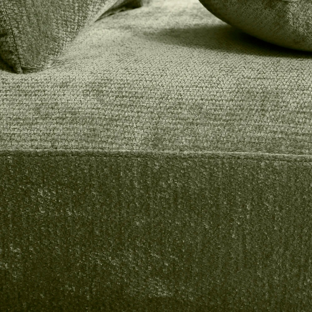 Elegant Green 140 Inch Curved Sectional Sofa 6 Seater