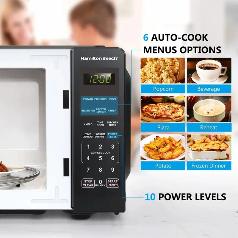 Hamilton Beach 0.9 Cu Ft Microwave Oven 900W Stainless New