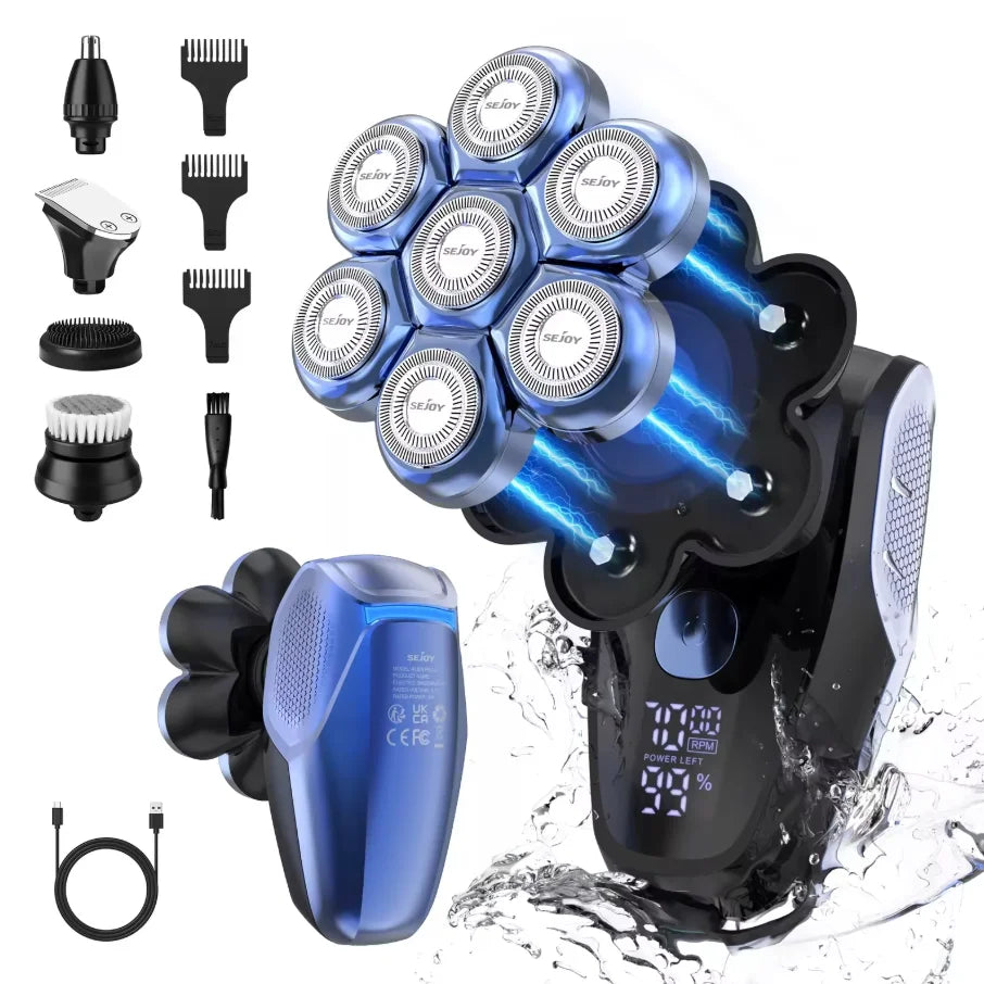 Sejoy 6 In 1 Shaver With Nose Hair Trimmer Waterproof
