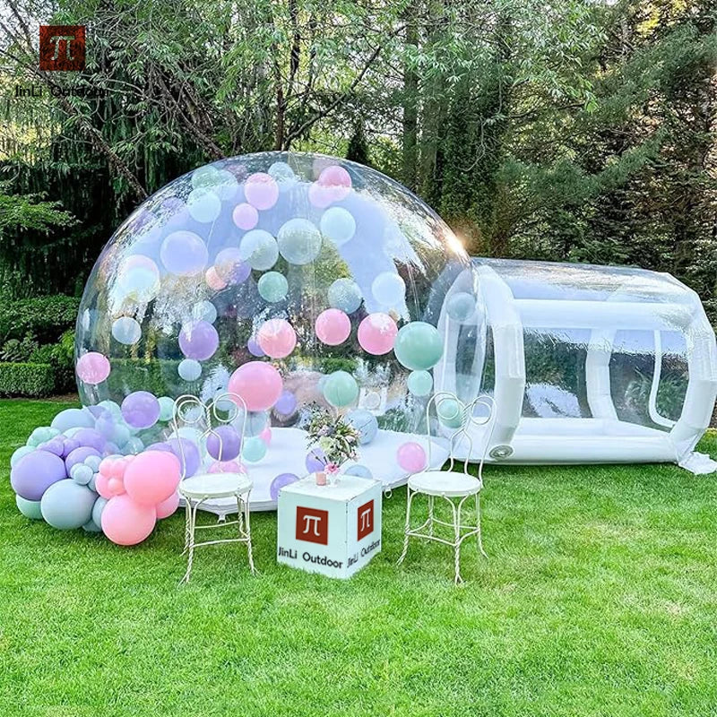 Inflatable Bubble House PVC Tent with Blower Protective Carpet PVC Repair Glue Air Pump Colorful Balloons Free Shipping Small