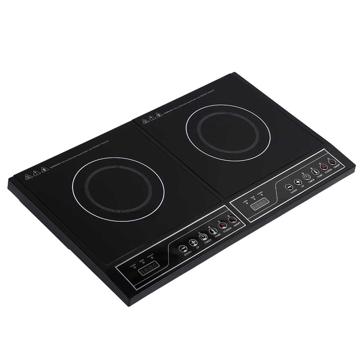 2000W Double Induction Cooktop With Touchpad Control