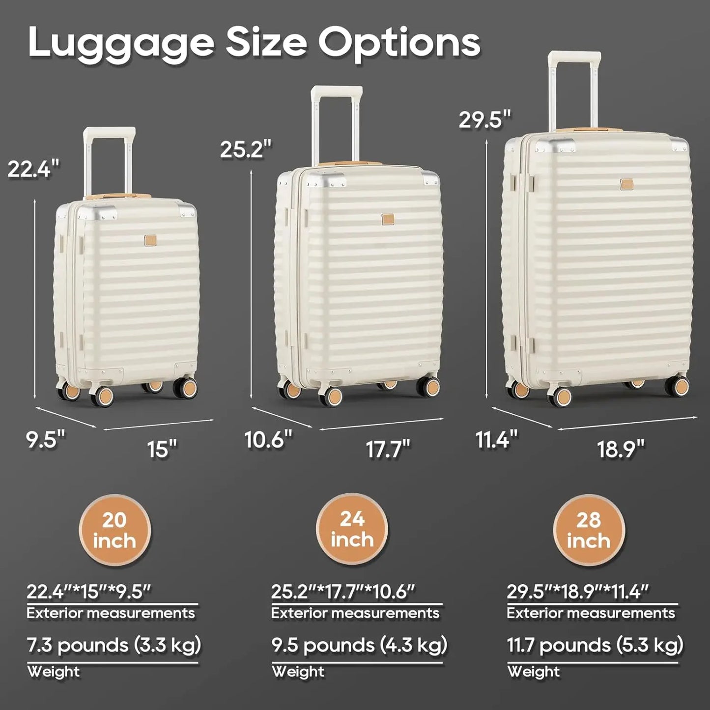 Joyway Travel Luggage Suitcase TSA Lock Lightweight PP
