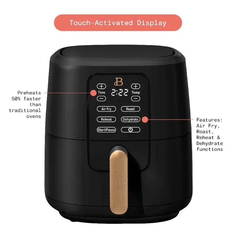 Beautiful 6 Qt Air Fryer TurboCrisp Tech Touch Display