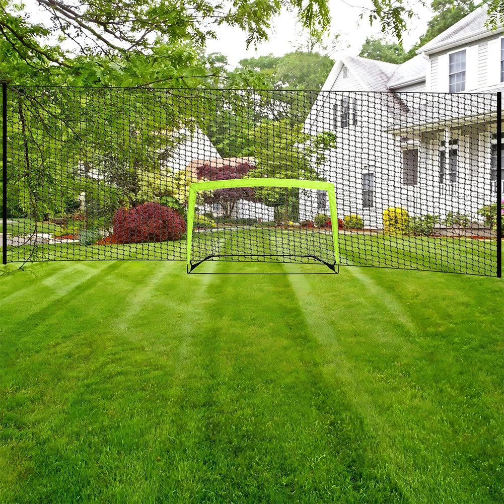 Soccer Backstop Net Soccer Practice Sports Netting Ball Barrier Net for Backyard Training Medium Size
