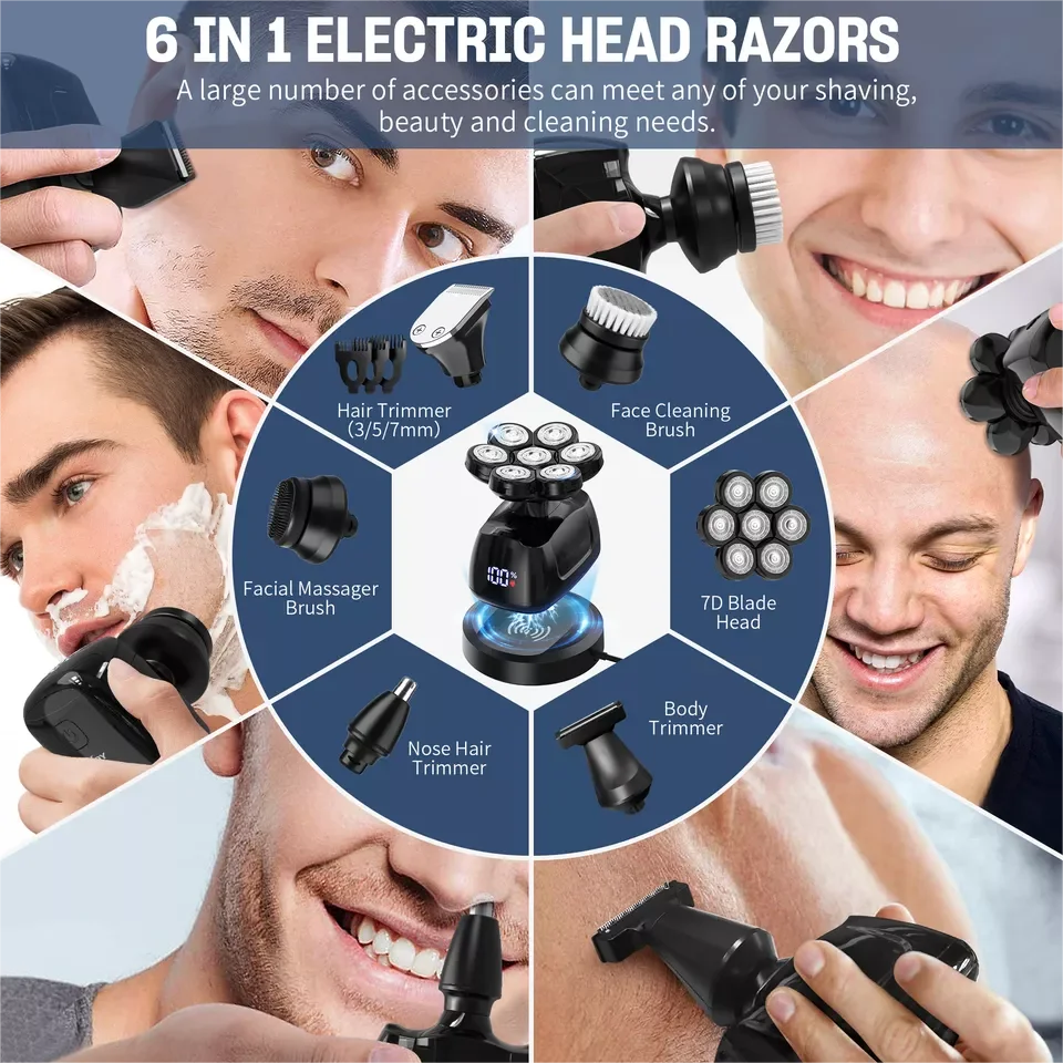 Sejoy 6 In 1 Shaver With Nose Hair Trimmer Waterproof