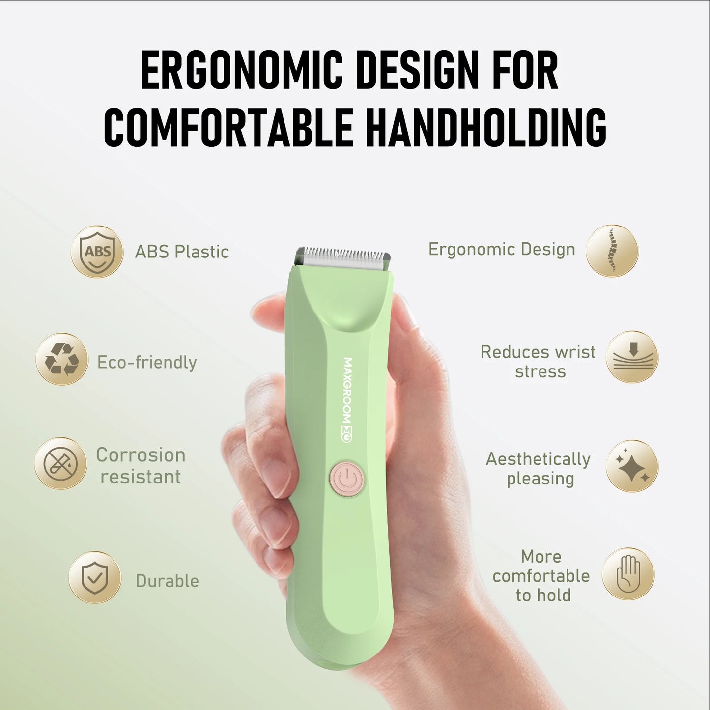 Maxgroom Body Hair Trimmer Shaver For Men Ceramic Blade