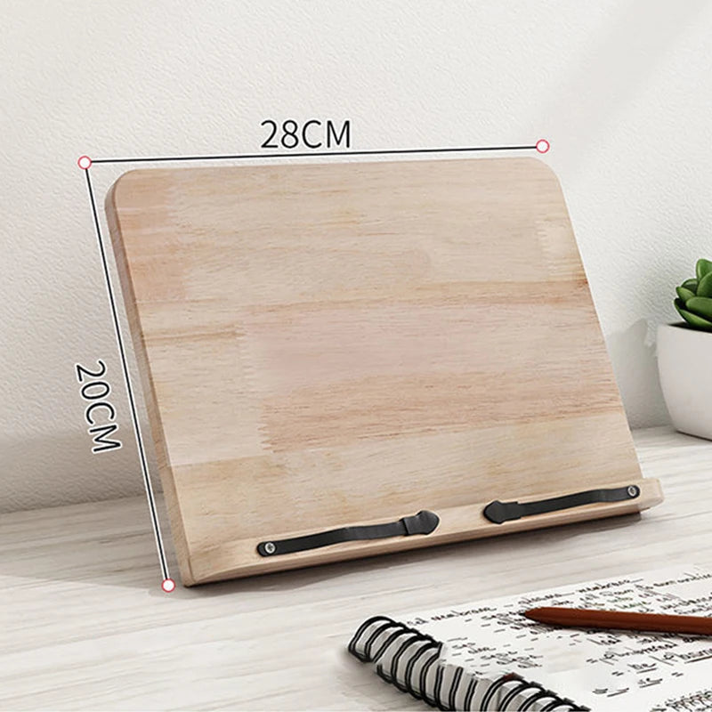 Adjustable Reading Rest Tablet and Page Paper Clips Cookbook Reading Desk Sturdy Bookstand Lightweight Bookstand for Textbooks