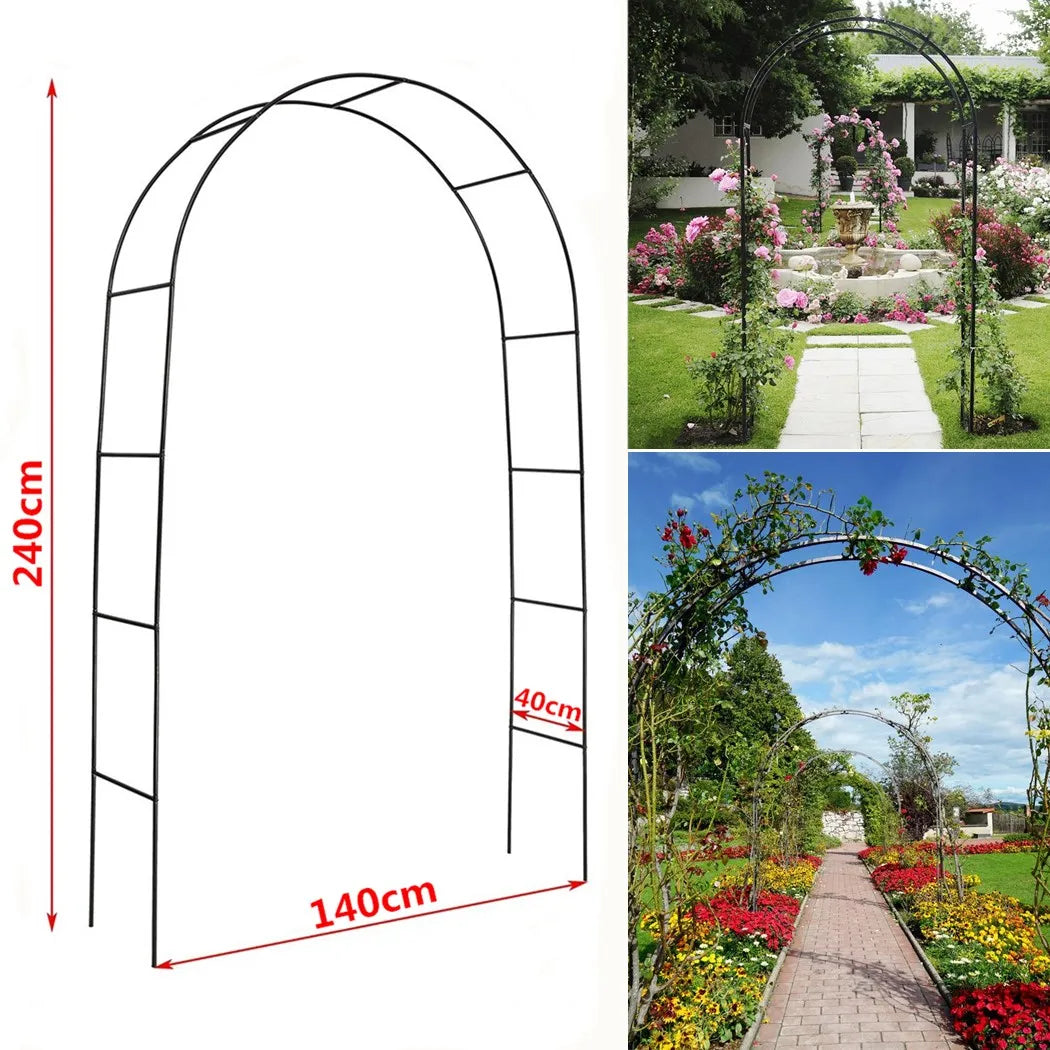 Wedding Garden Arch Arbor Trellis Archway for Climbing Plants Outdoor Rack for Garden Lawn Backyard Patio