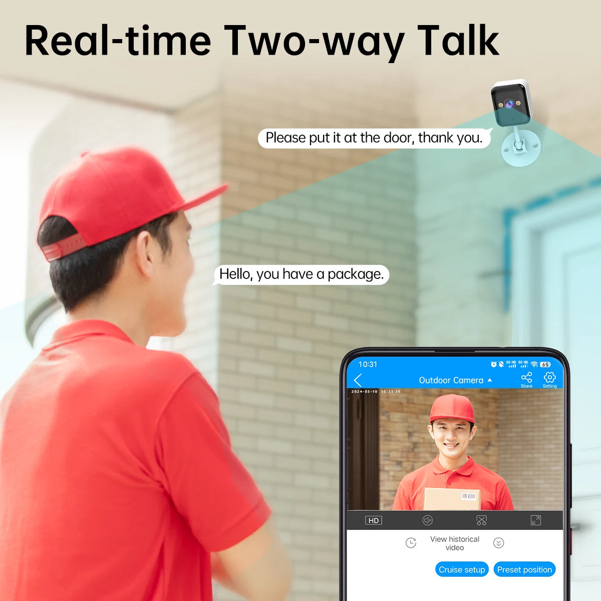 Jooan 1080P WiFi Outdoor Smart Surveillance IP CCTV