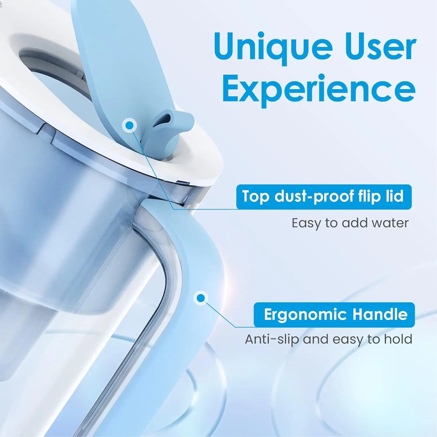 Waterdrop 200 Gallon Water Filter Pitcher NSF Certified