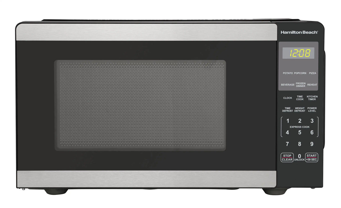Hamilton Beach 0.9 Cu Ft Microwave Oven 900W Stainless New