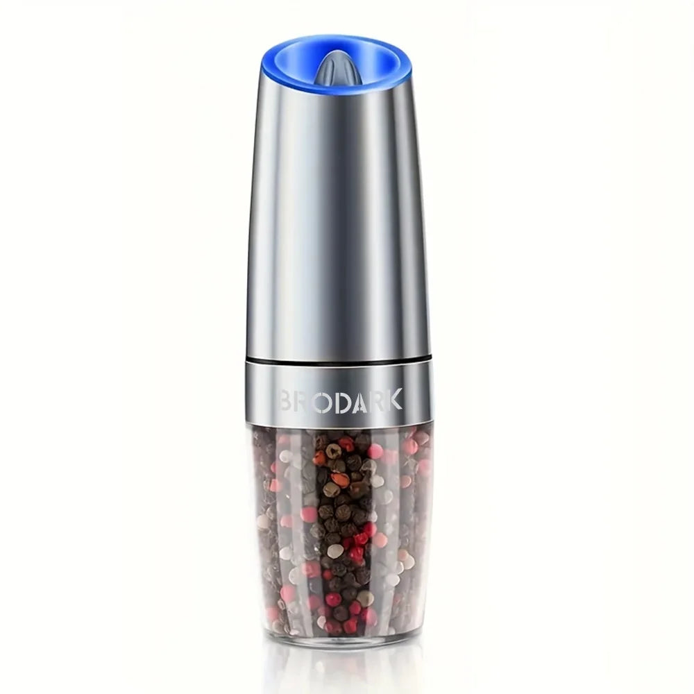 Gravity Electric Salt And Pepper Grinder Set With LED Light
