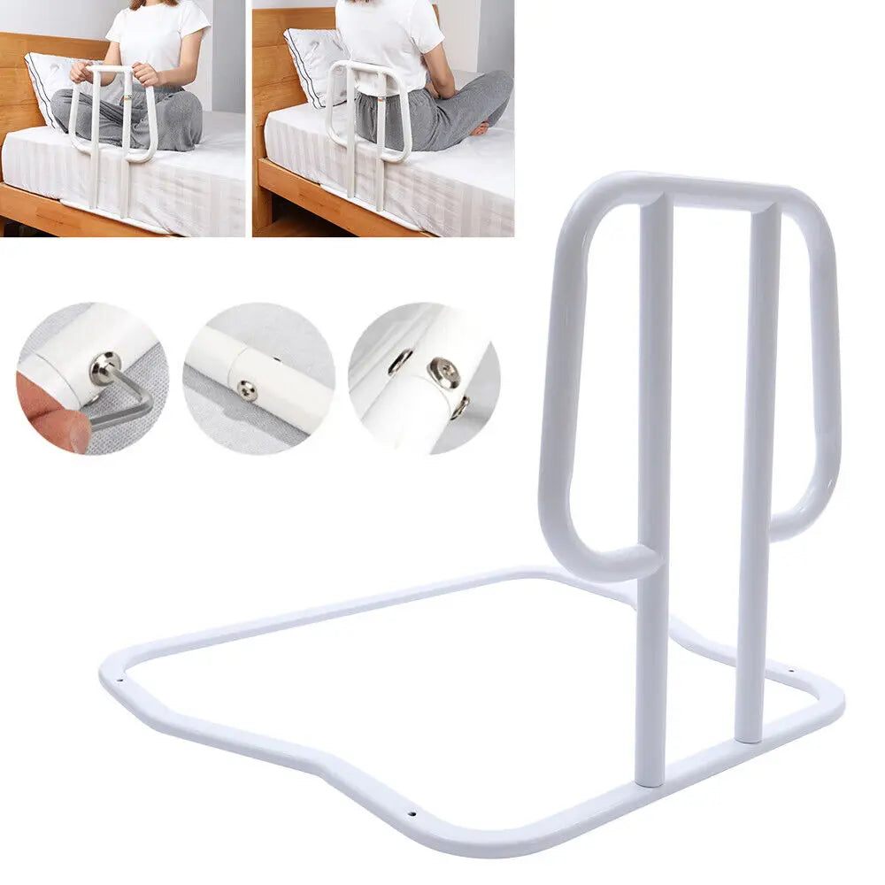 Safety Side Guard Bed Rail for Seniors Hospital Grade White