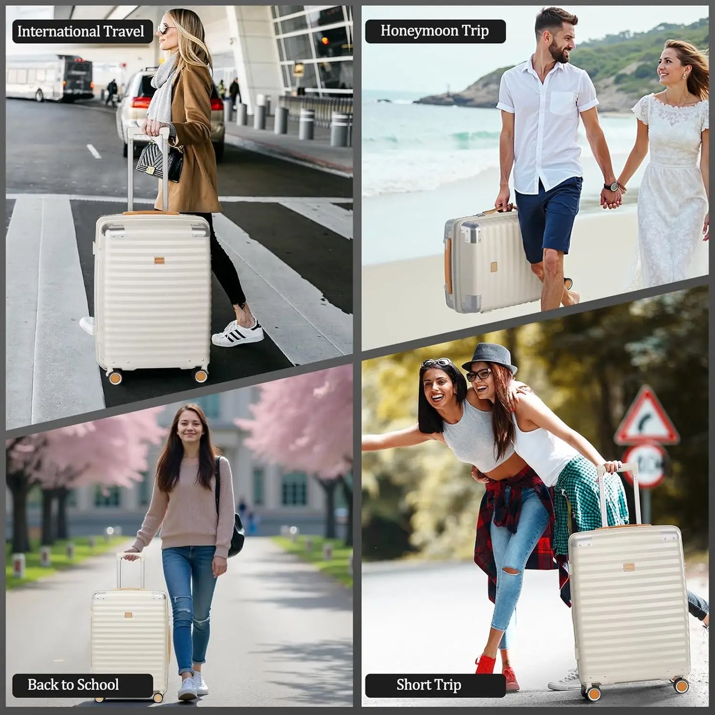 Joyway Travel Luggage Suitcase TSA Lock Lightweight PP
