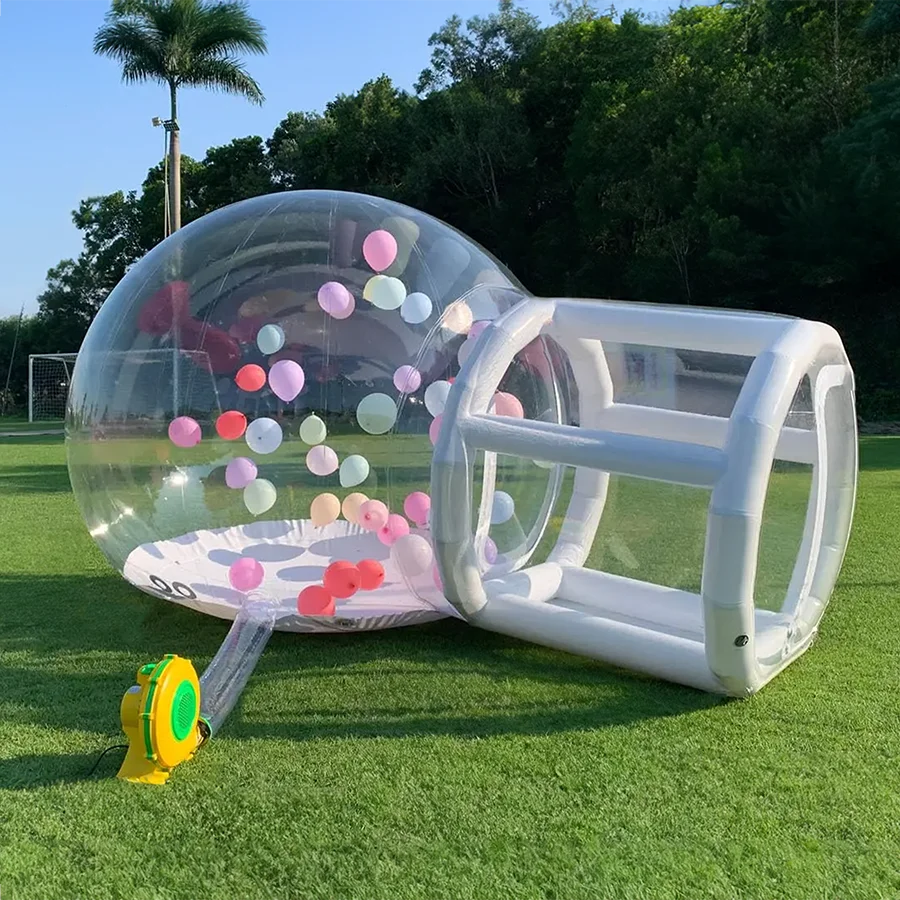 Inflatable Bubble House PVC Tent with Blower Protective Carpet PVC Repair Glue Air Pump Colorful Balloons Free Shipping Small