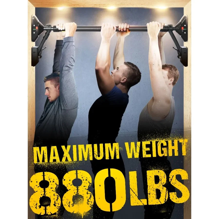 Pull Up Bar for Home Gym: DualDirection Support System Enables Full Upper Body Workout Adjustable Height Fitness Training Equip