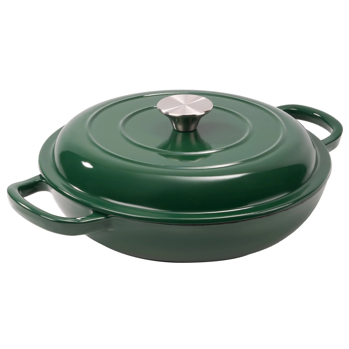 3 Quart Enamel Light Cast Iron Dutch Oven Double Handle Dutch Pot Cooking Stew Heavy Duty Non Stick Oven Safe Up To 500 Degrees Fahrenheit