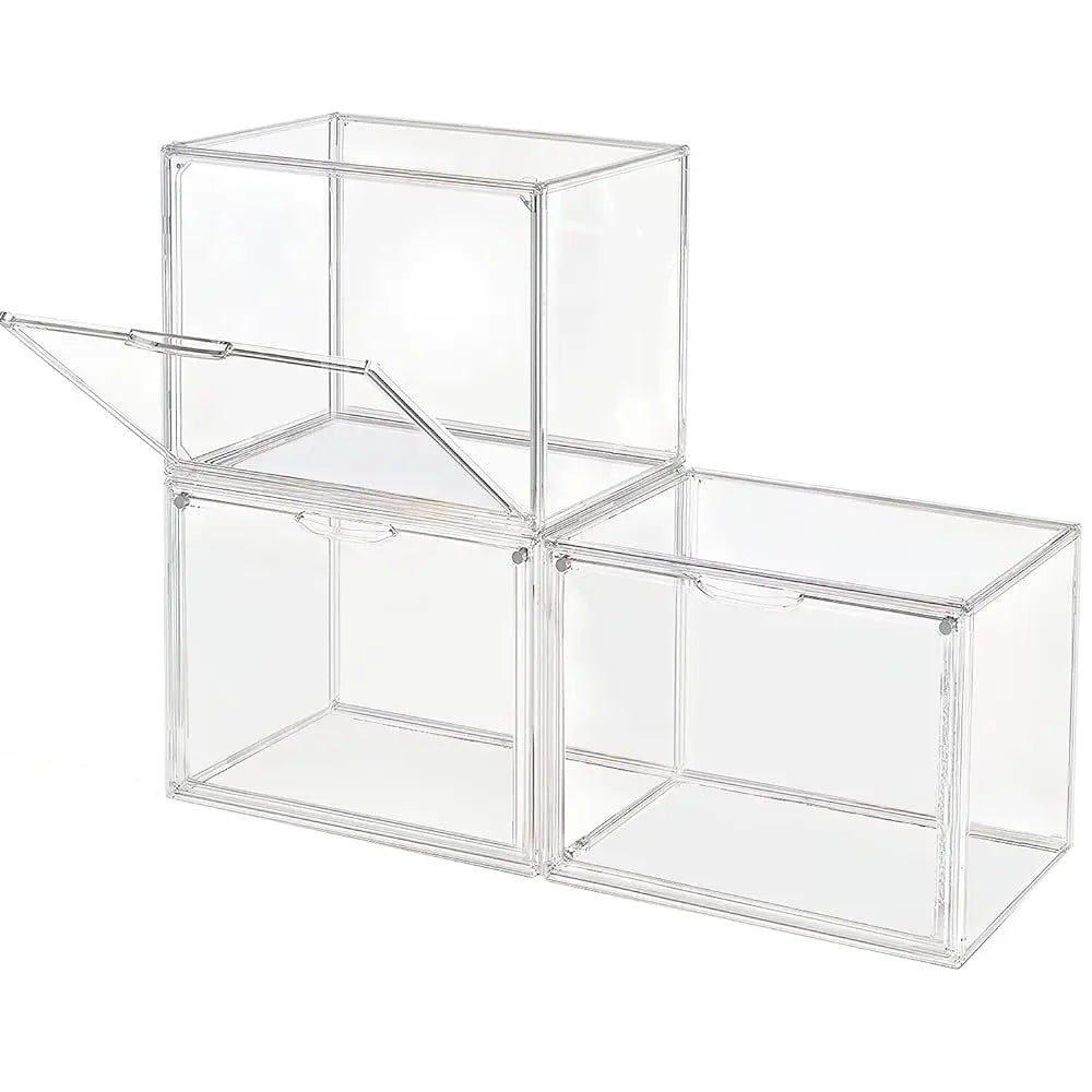 Clear Large Capacity Storage Box Organizer for Figures and Makeup 1pc