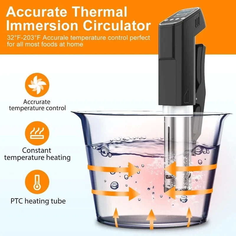 1000W Sous Vide LCD Digital Timer Immersion Circulator