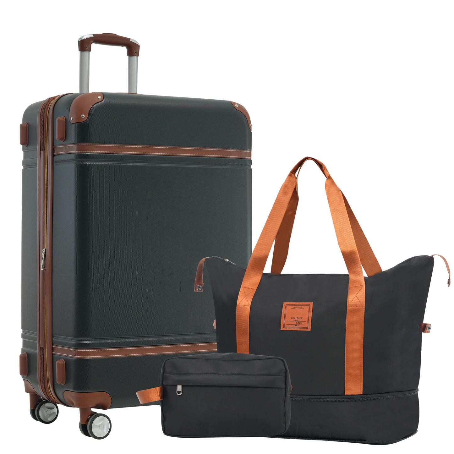 Hardside Luggage Set With 24 Inch Spinner Wheels TSA Lock
