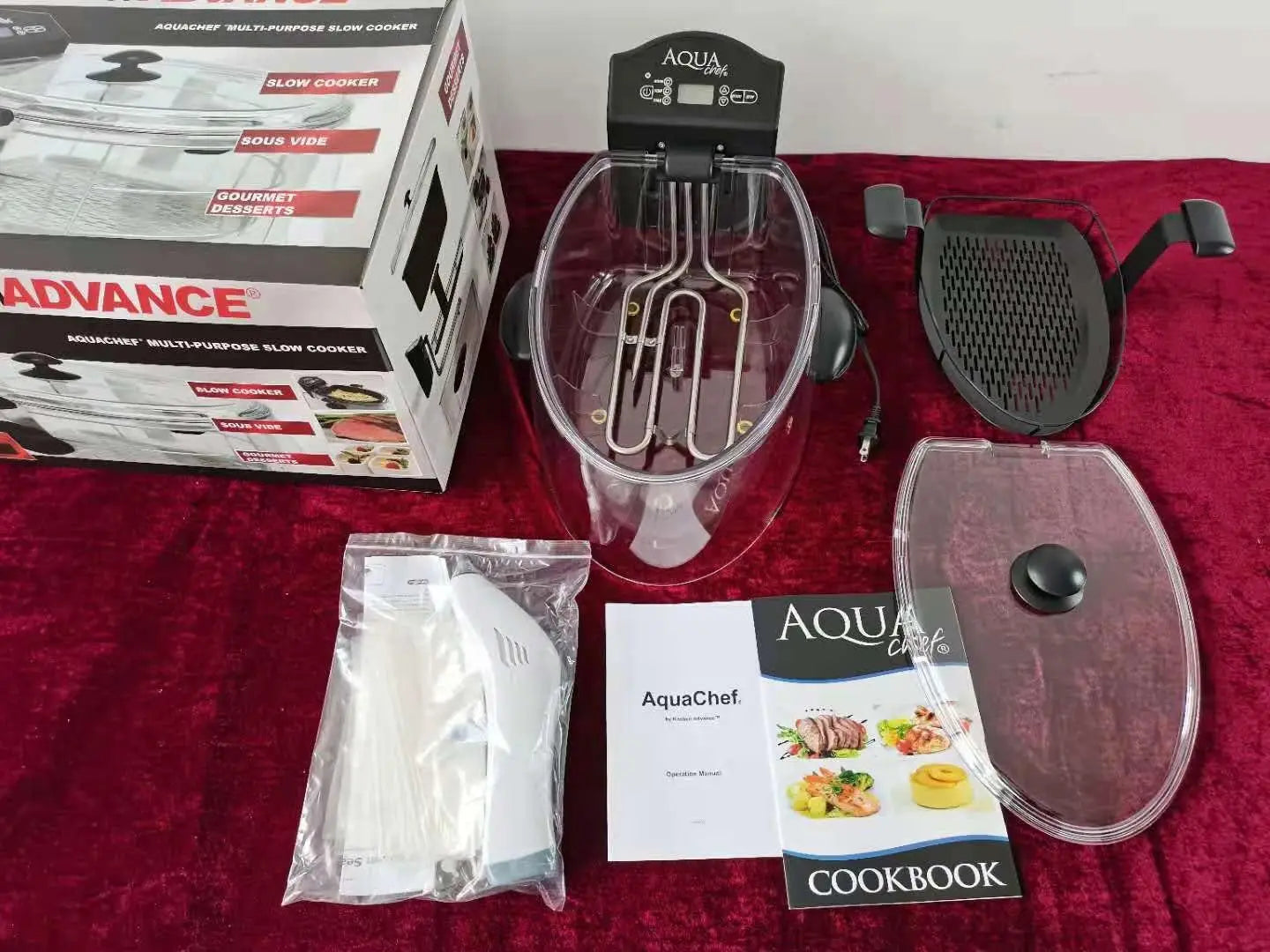 Sous Vide Cooker Machine Water Oven Slow Cooker 8 Liter Capacity 120V 60Hz 1200W Digital LED Fresh Vacuum Sealer