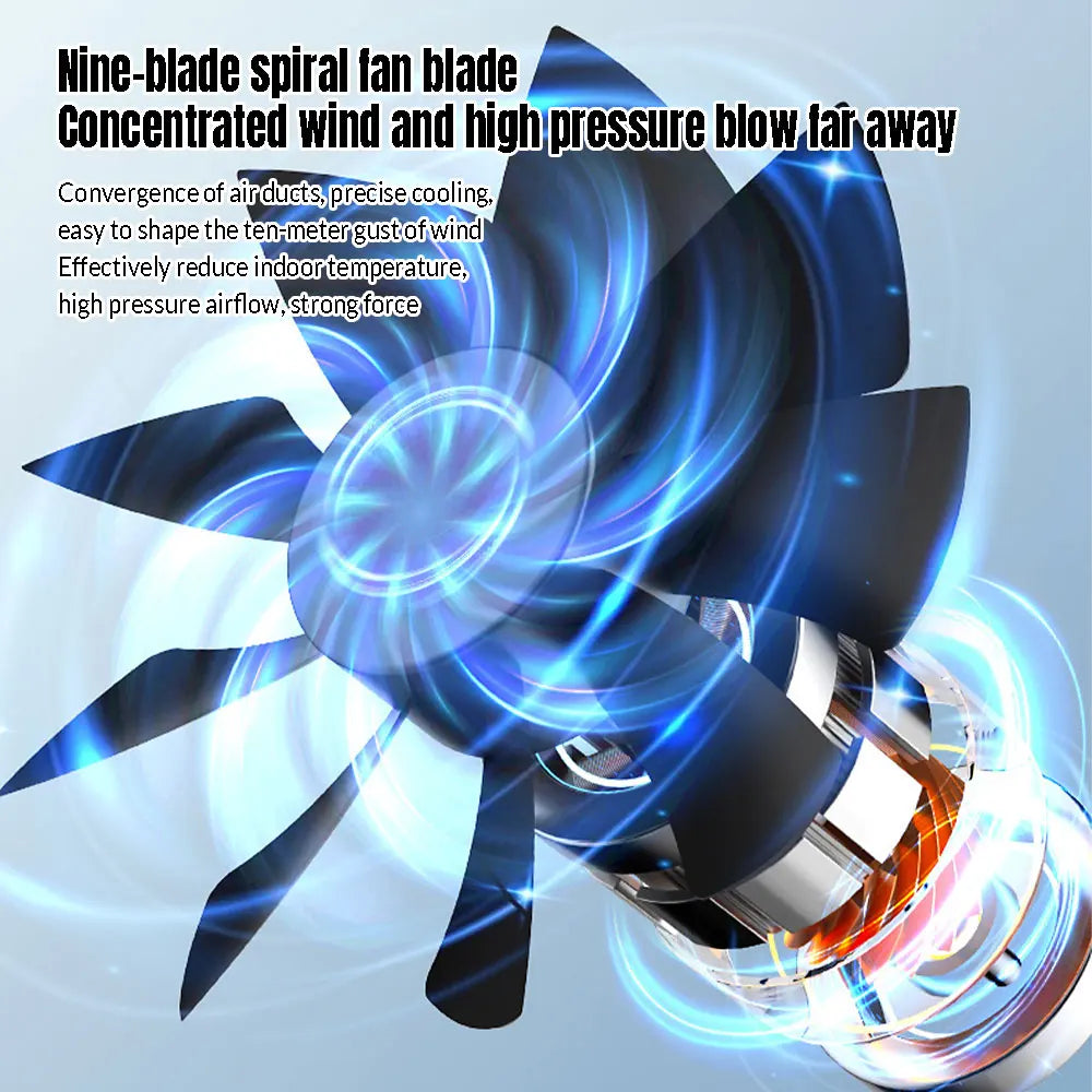 Mini Air Cooler Portable Fan Air Conditioner Humidifier USB Water Cooling Fan with 500ml Water Tank for Home and Office