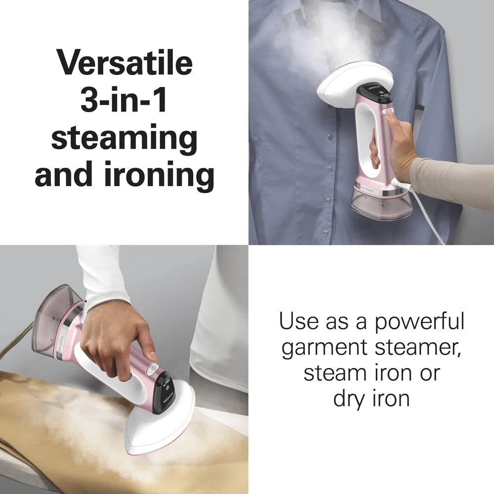 3 In 1 Garment Steamer Iron Handheld 300ml Tank Auto Shutoff