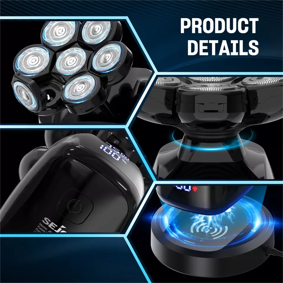 Sejoy 6 In 1 Shaver With Nose Hair Trimmer Waterproof
