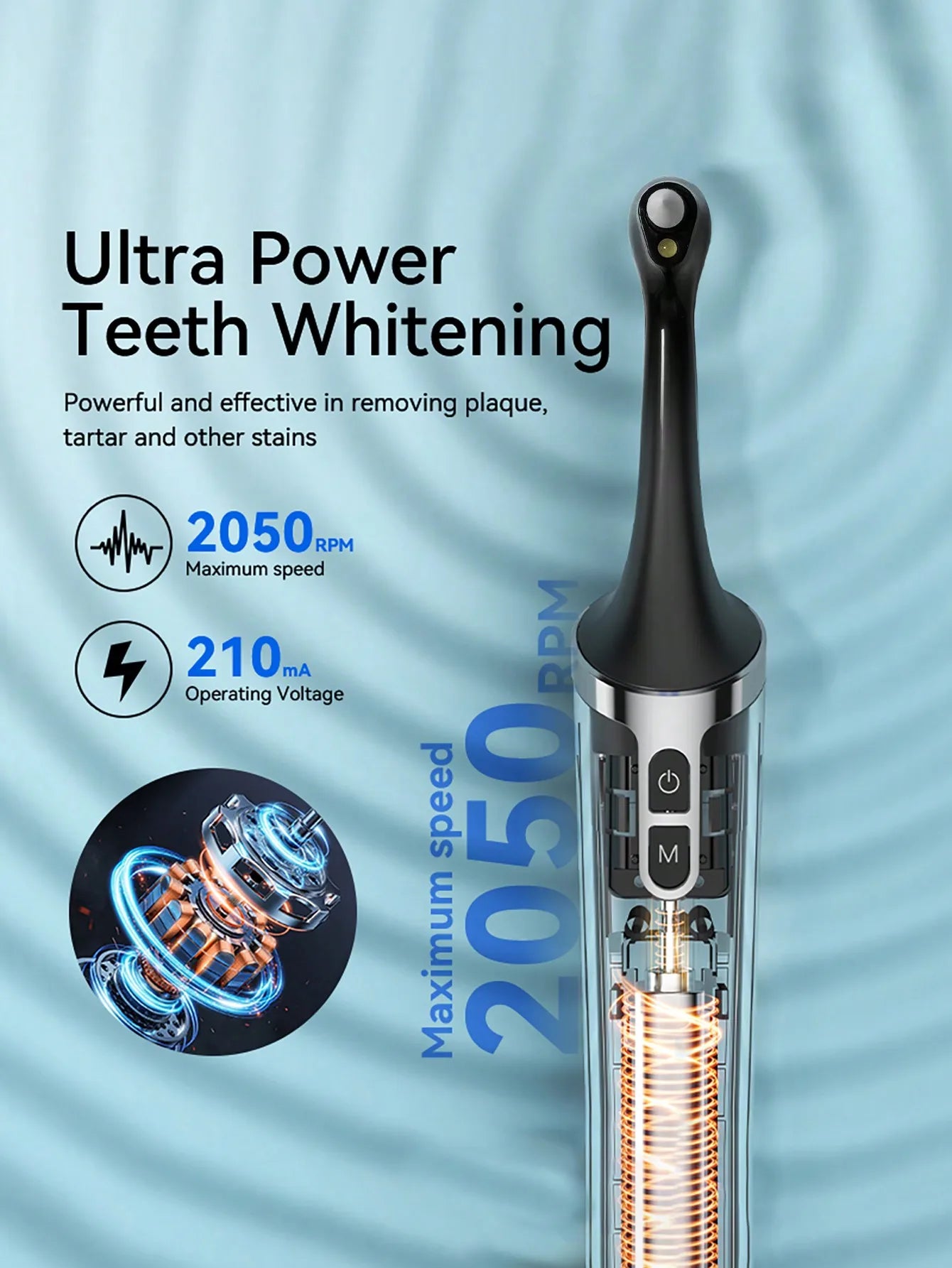 New Electric Toothbrush With Whitening Kit 5 Modes