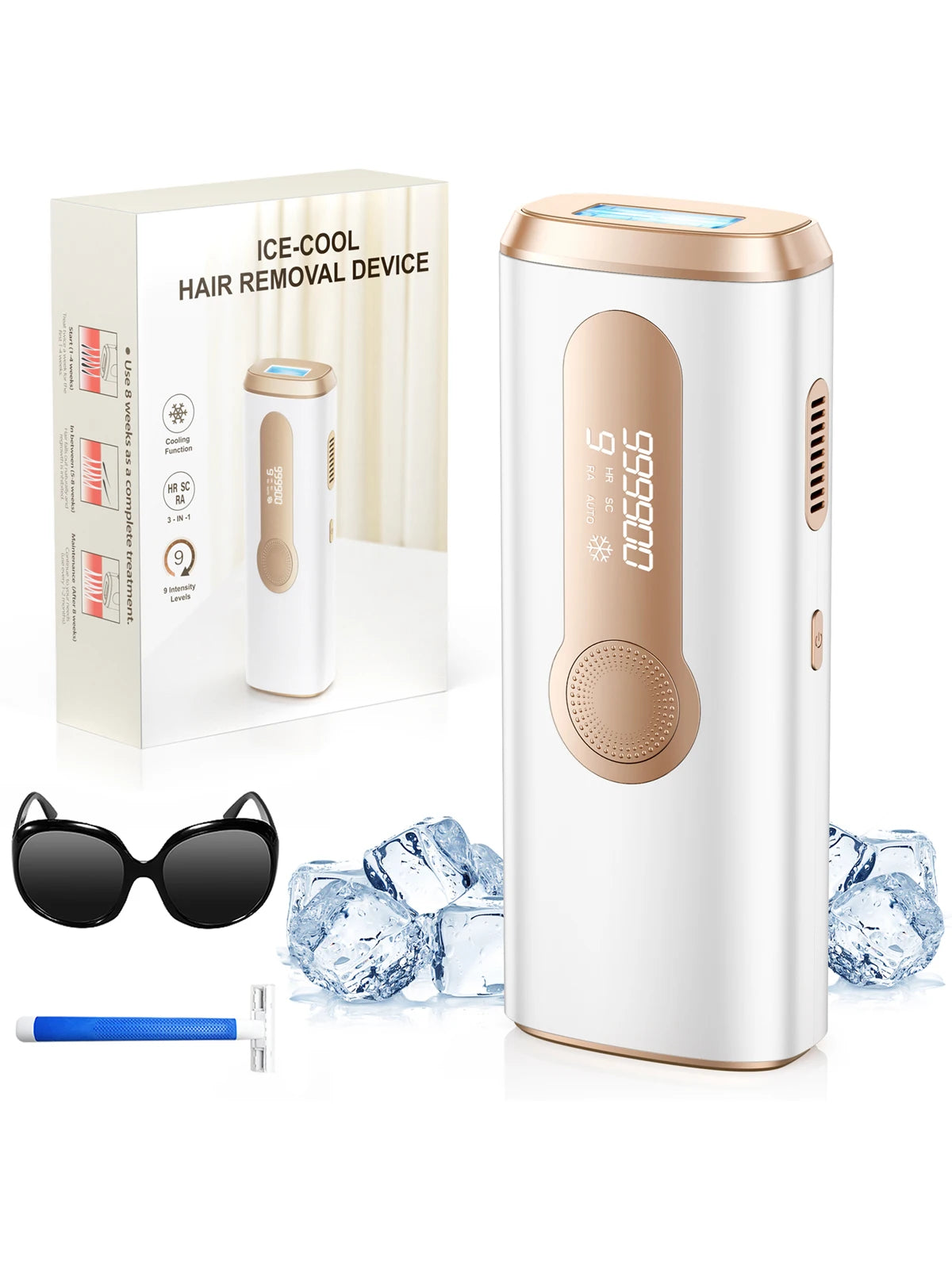 990000 Flash Laser Epilator IPL Hair Removal For Men Women
