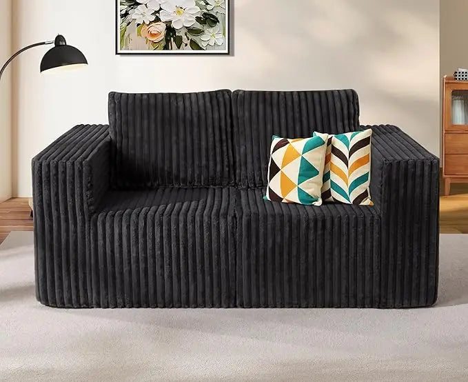 Modular Sectional Sofa Two Seater Loveseat With Memory Foam