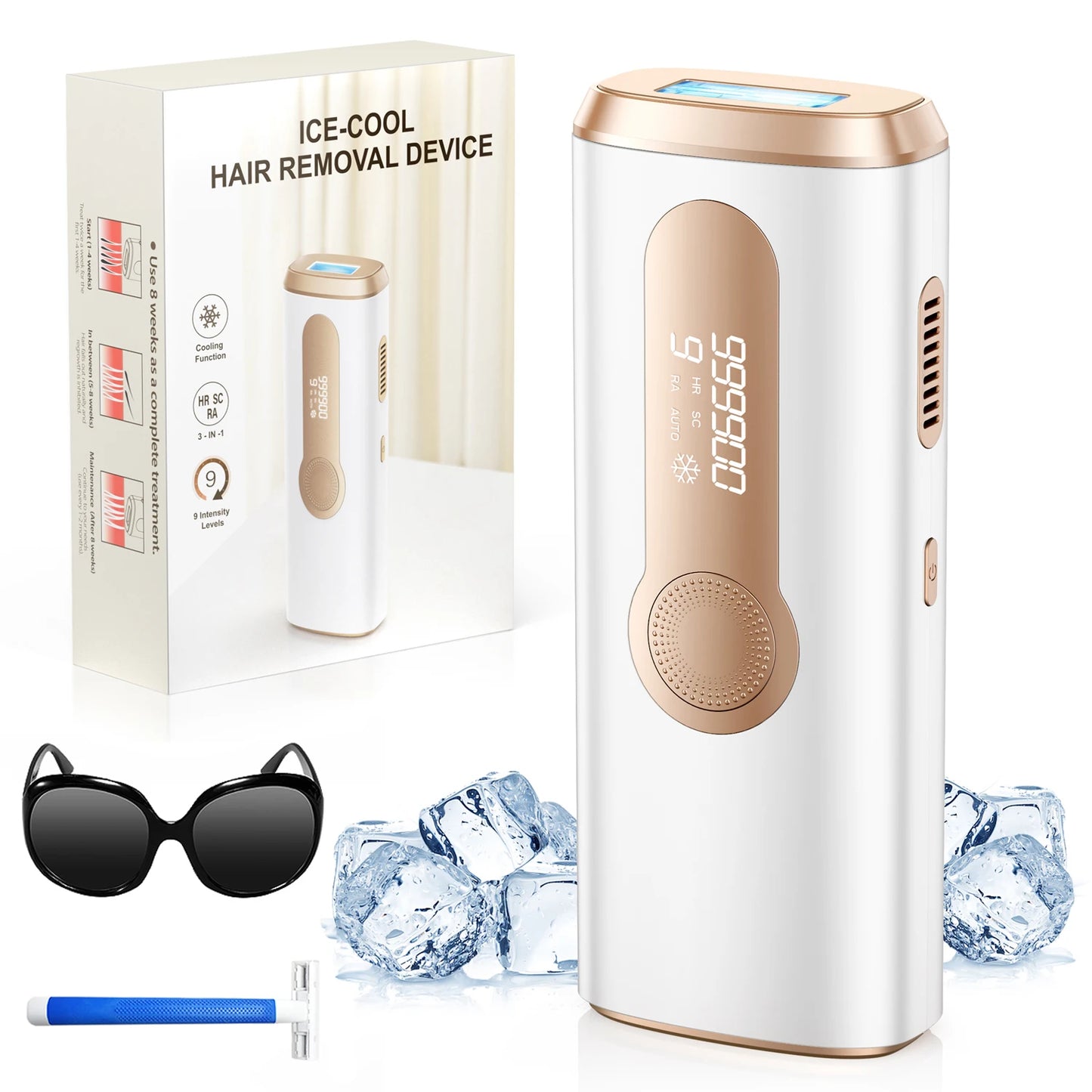 990000 Flash Laser Epilator IPL Hair Removal For Men Women