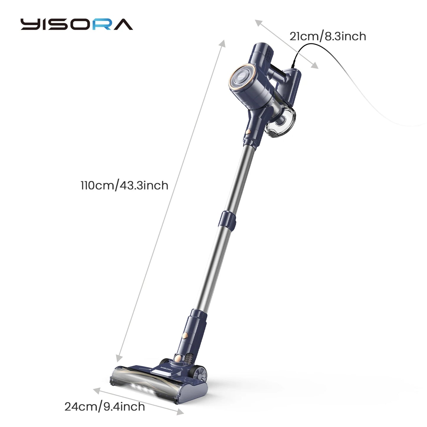 I8 Corded Vacuum Cleaner 23000Pa 6m Cord For Floors