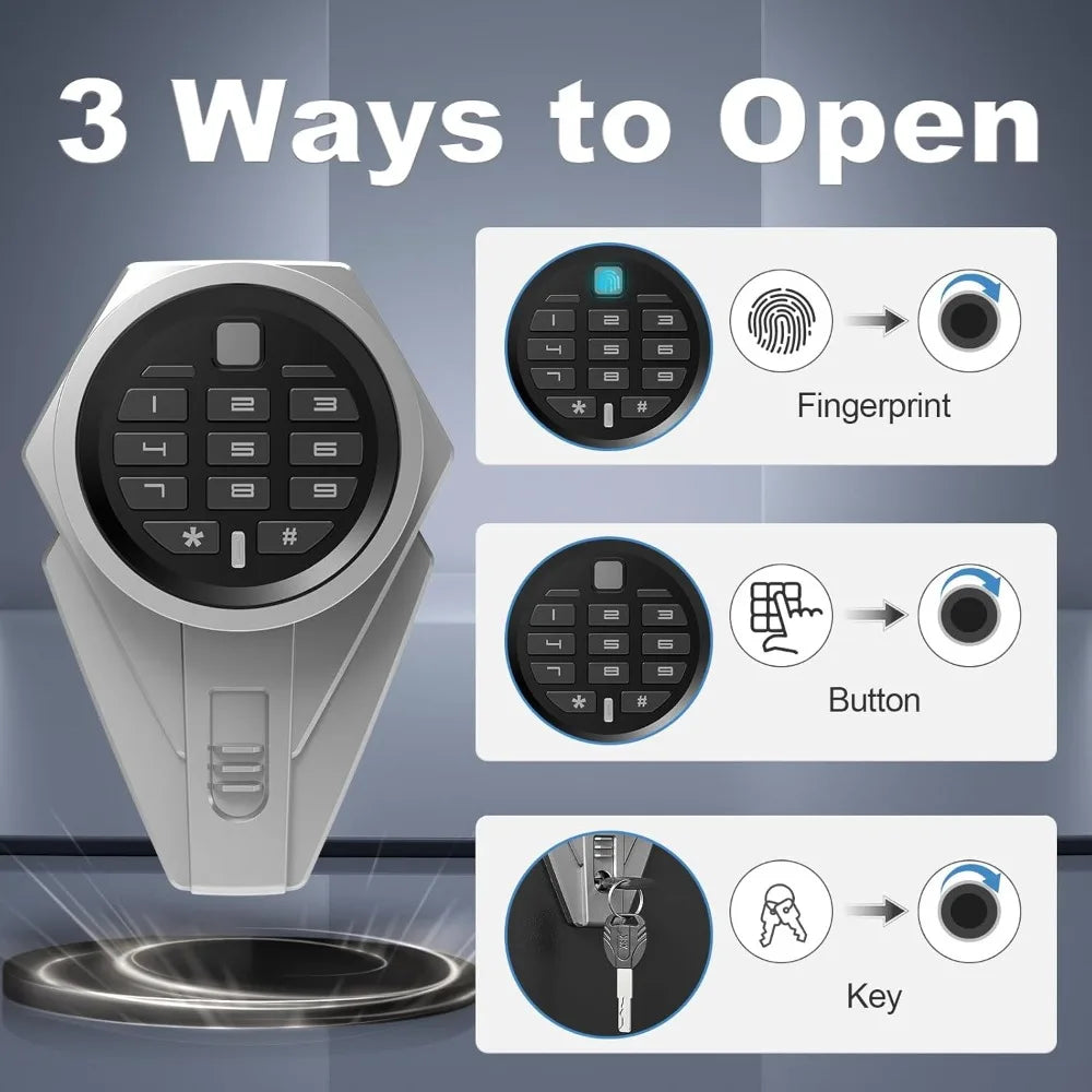 Biometric Gun Safe For Home Rifle And Pistols Quick Access