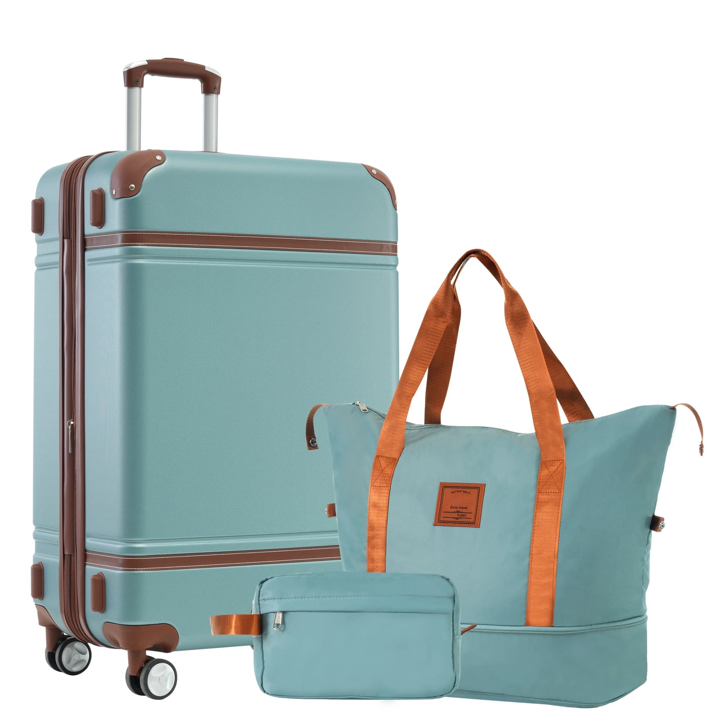 Hardside Luggage Set With 24 Inch Spinner Wheels TSA Lock