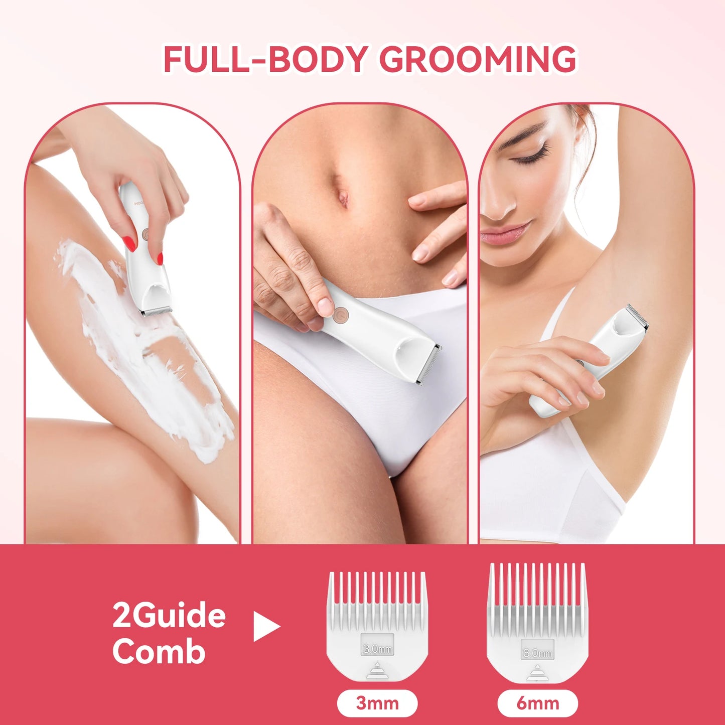 MAXGROOM Women Body Hair Trimmer Electric Razor For Women
