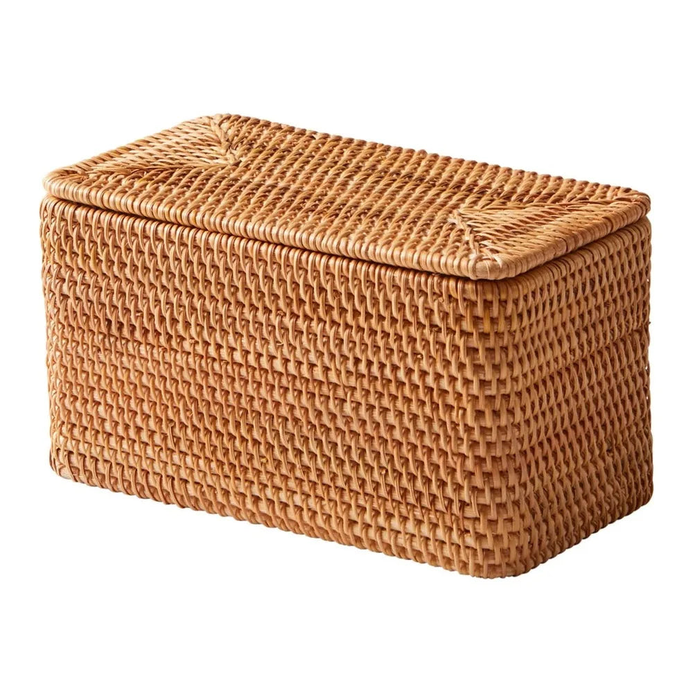 Better Homes and Gardens Brown Rattan Organizer Basket Lid