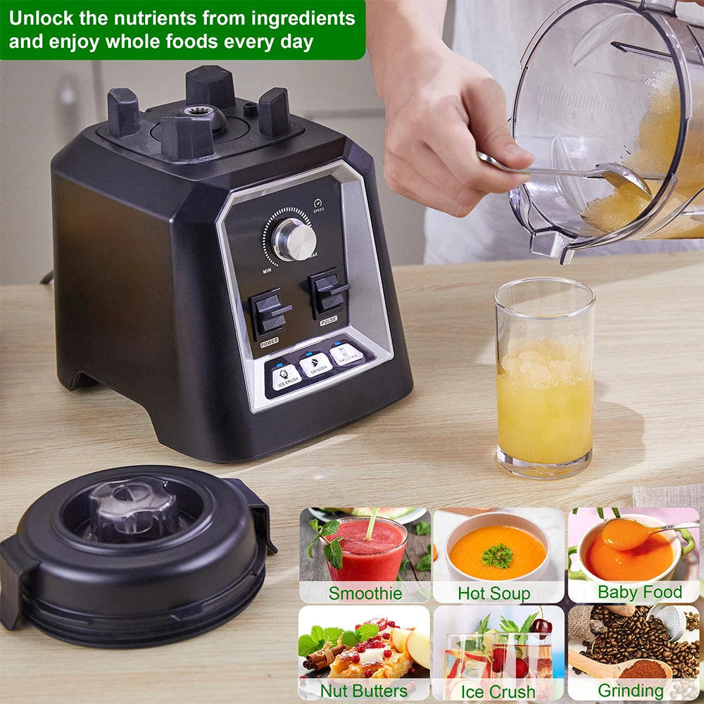 BioloMix Automatic Blender 2L BPA Free Smoothie Ice Crusher