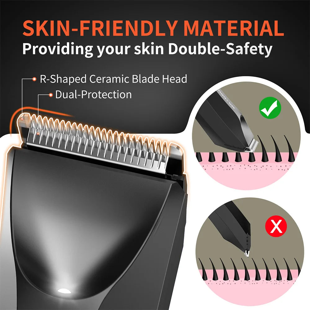 Maxgroom Body Hair Trimmer Shaver For Men Ceramic Blade