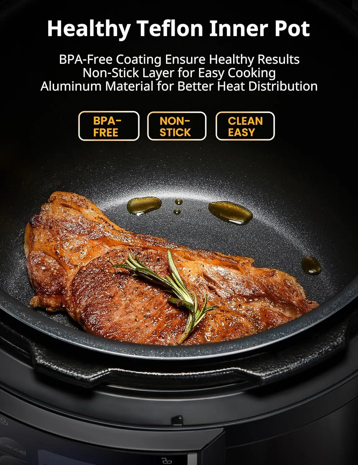 9 In 1 Electric Pressure Cooker 14 Presets Multi Cooker