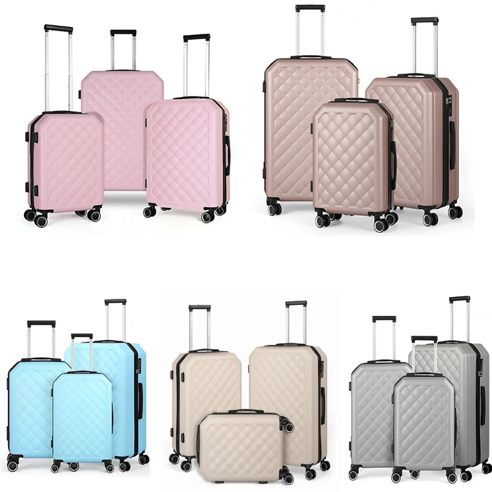 Softside Luggage Set With Spinner Wheels 20 24 28 Inches