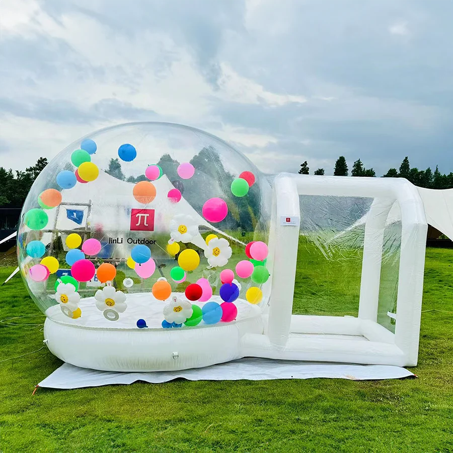 Inflatable Bubble House PVC Tent with Blower Protective Carpet PVC Repair Glue Air Pump Colorful Balloons Free Shipping Small