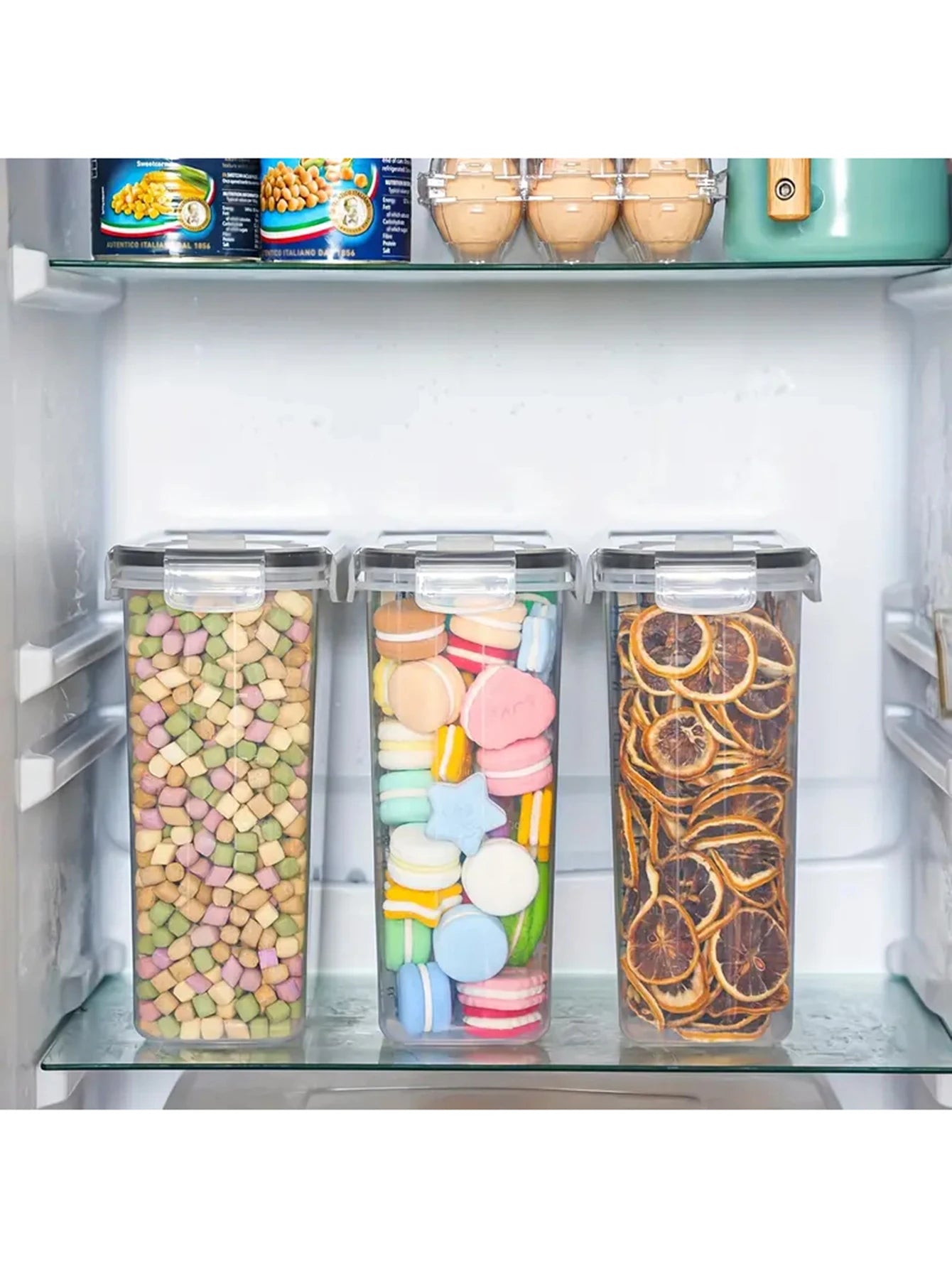 4Pcs Large Food Storage Containers With Lids Airtight Food Storage Containers For Kitchen Pantry Organization And Storage