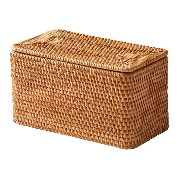 Better Homes and Gardens Brown Rattan Organizer Basket Lid