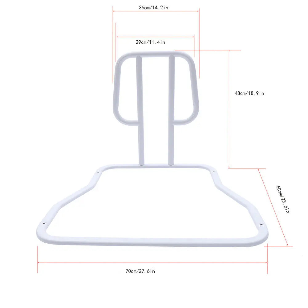 Safety Side Guard Bed Rail for Seniors Hospital Grade White