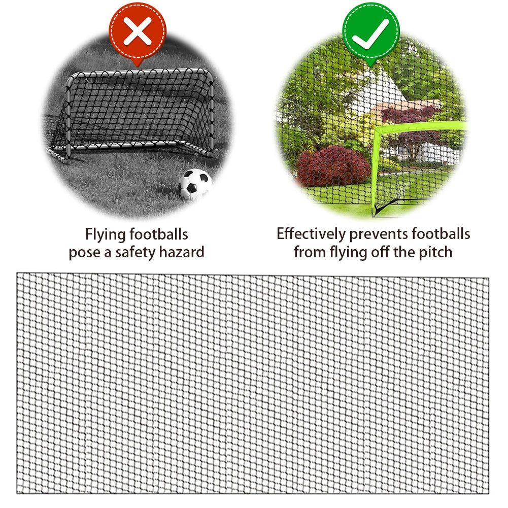 Soccer Backstop Net Soccer Practice Sports Netting Ball Barrier Net for Backyard Training Medium Size