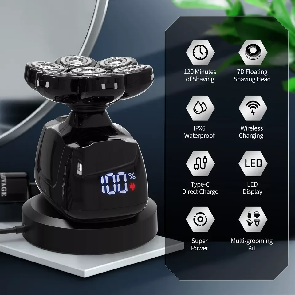 Sejoy 6 In 1 Shaver With Nose Hair Trimmer Waterproof