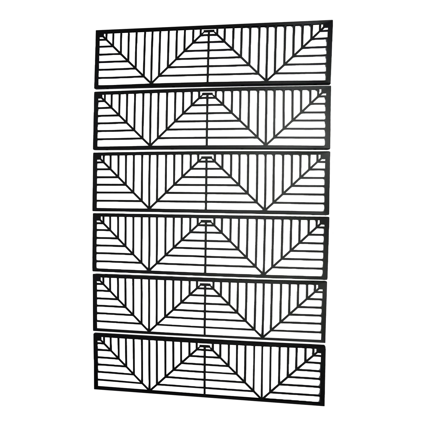 Outdoor Privacy Screens and Panels for Patio Metal Privacy Fence Screen Freestanding Decorative Room Divider Hollow Stripes